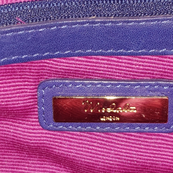 Modalu Blue Leather shoulder bag - Picture 5 of 6